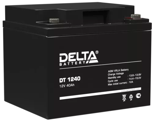 Аккумуляторная батарея Delta DT 1240 (12V/40Ah)