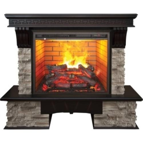 Каминокомплект RealFlame портал Rockland 26/HL AO с очагом 3D Cassette 630 со вставкой