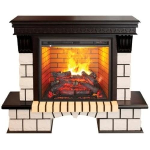 Каминокомплект RealFlame портал Stone new 26/HL AO с очагом 3D Cassette 630 со вставкой