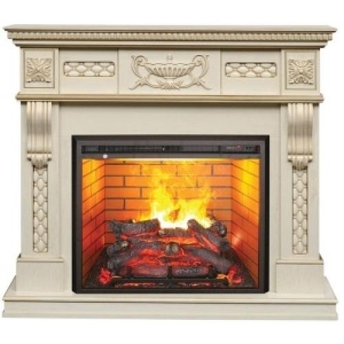 Каминокомплект RealFlame портал Corsica Lux 26 WT с очагом 3D Cassette 630 со вставкой