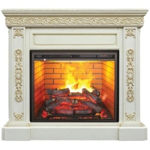 Каминокомплект RealFlame портал Ekaterina 26 WT с очагом 3D Cassette 630 со вставкой