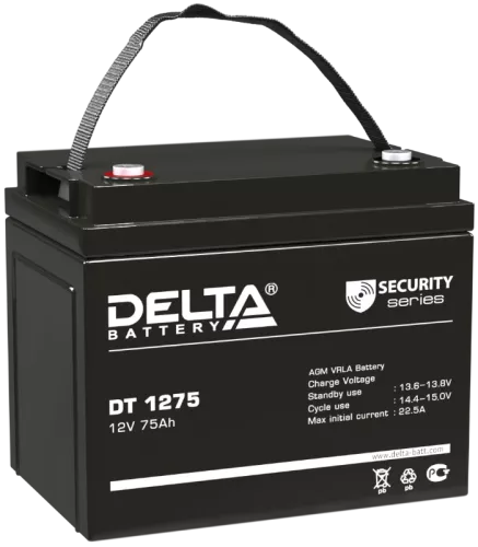 Аккумуляторная батарея Delta DT 1275 (12V/75Ah)