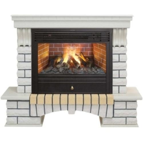 Каминокомплект RealFlame портал Country 26 WT с очагом 3D Cassette 630 со вставкой