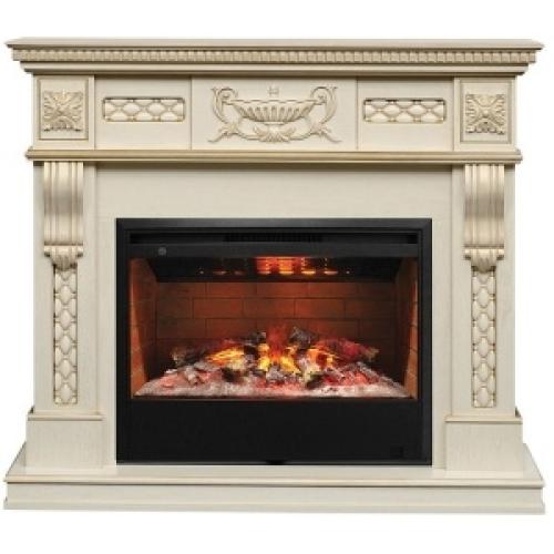 Каминокомплект RealFlame портал Corsica Lux 26 WT с очагом 3D Cassette 630 со вставкой