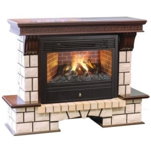 Каминокомплект RealFlame портал Stone new 26/HL AO с очагом 3D Cassette 630 со вставкой